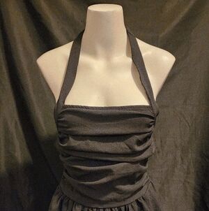 SHEIN Strapless Black Dress/Shorts.